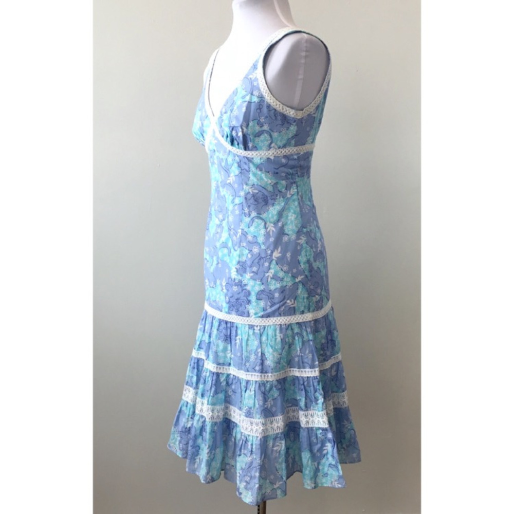 Lilly Pulitzer Dress Sz 2 purple blue animal print - Picture 5 of 8